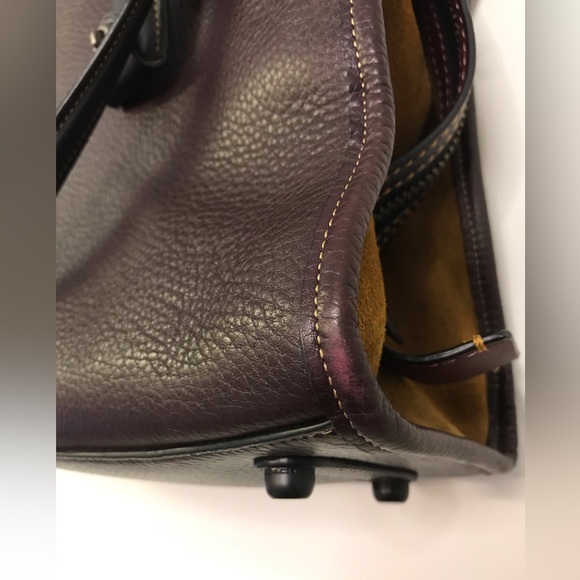 Coach 1941 Rogue in Oxblood Whipstitch Handles Suede 3-Way Carry Rare 58116 - Picture 16 of 16